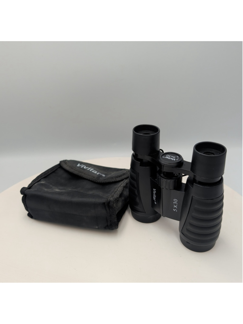 Vivitar Binoculars 5 X 30 with Strap, Carrying Pouch Black Outdoor Hiking Y2K